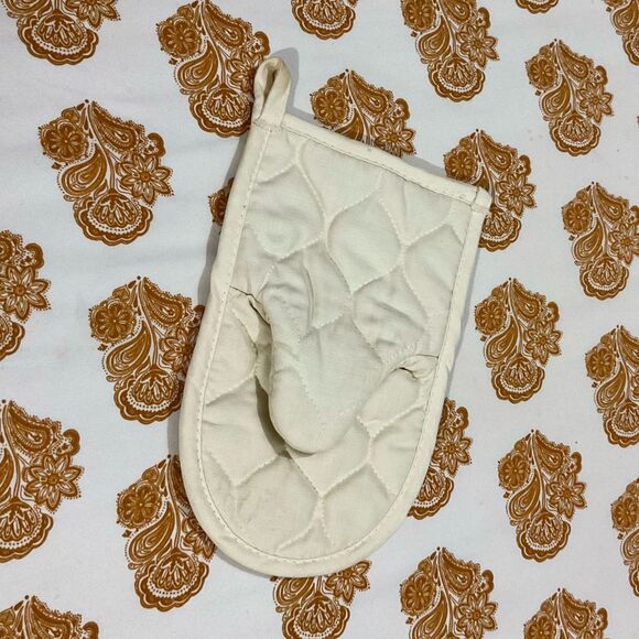 Vintage 1970s Cannon Potholder & Kitchen Mitt Dish Hand Towel Set Made in USA - Picture 3 of 10